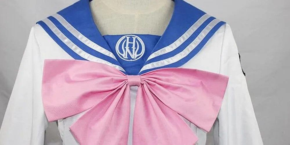 Danganronpa Sayaka Maizono Cosplay Costume Full Set Wig Halloween Outfit Anime