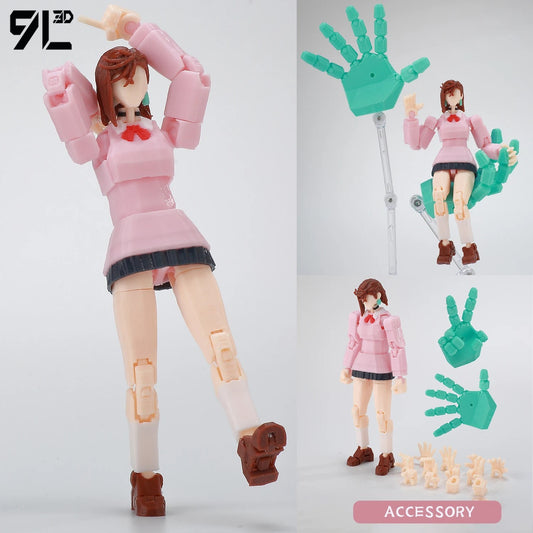 9L3D Dandadan T13 Dummy 13 Action Figure Movable Joints Anime PVC Statue Toy