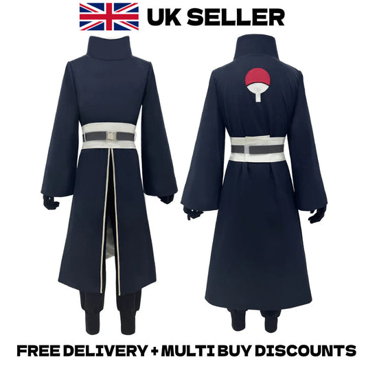 Naruto Shippuden Obito Uchiha Cosplay Costume 4GNW War Tobi Robe Outfit Full Set