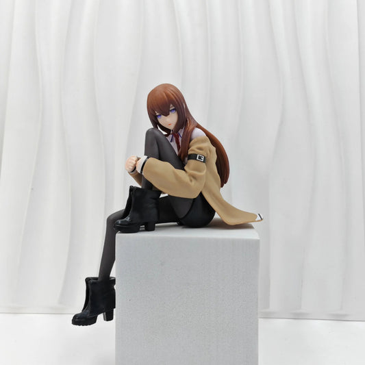 Steins:Gate 16cm Kurisu Makise Sitting Action Figure Boxed PVC Anime Statue