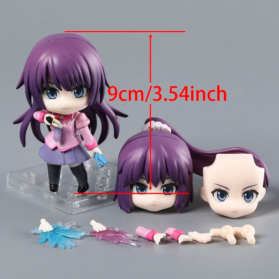 Bakemonogatari Hitagi Senjougahara Action Figure 10cm Anime Model Statue Boxed