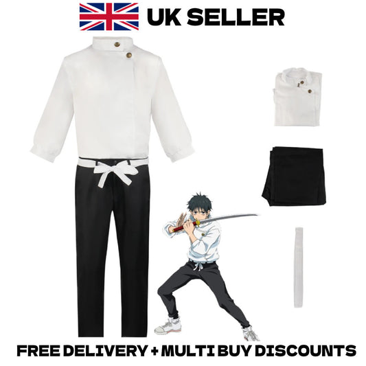 Jujutsu Kaisen Yuta Okkotsu Cosplay Costume Full Set Top Pants Sash Anime Merch