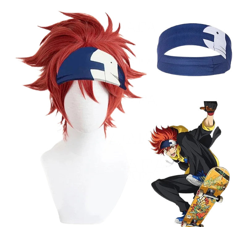 SK8 the Infinity Reki Kyan Cosplay Wig Headband Set Anime Merch Halloween Merch