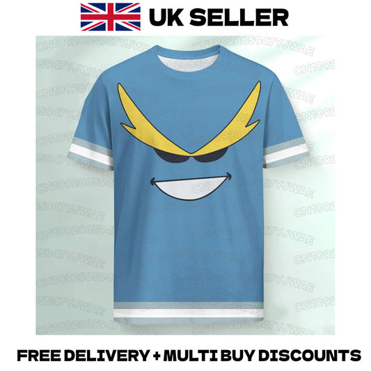 My Hero Academia Deku All Might T-Shirt Final Battle MHA Tee Anime Cosplay Merch