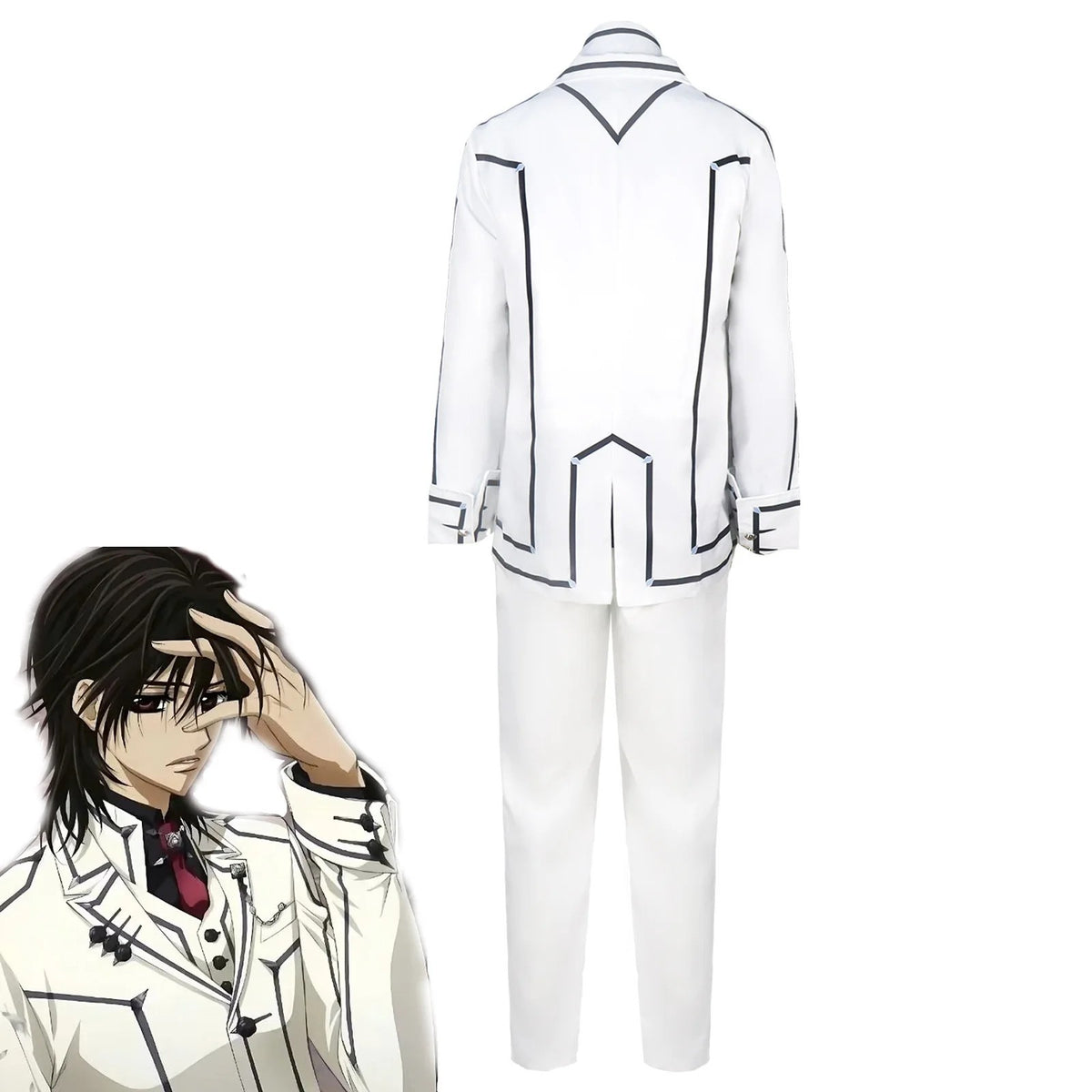 Vampire Knight Cross Academy Day Night Class Yuki Zero Cosplay Costume Uniform