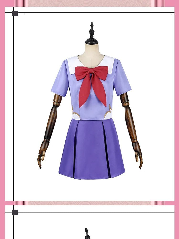 Future Diary Mirai Nikki Yuno Gasai Cosplay Costume Full Set Wig Halloween