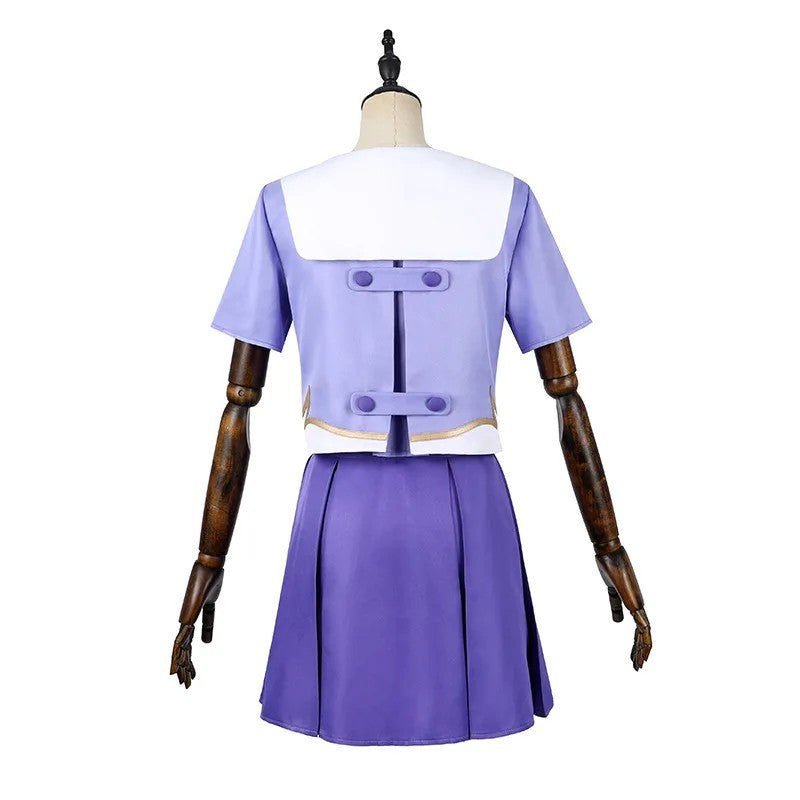 Future Diary Mirai Nikki Yuno Gasai Cosplay Costume Full Set Wig Halloween