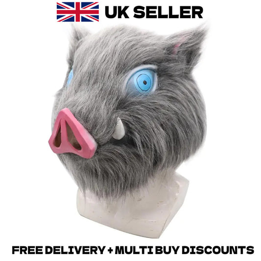Demon Slayer Inosuke Hashibira Boar Mask Cosplay Prop Helmet Halloween Anime