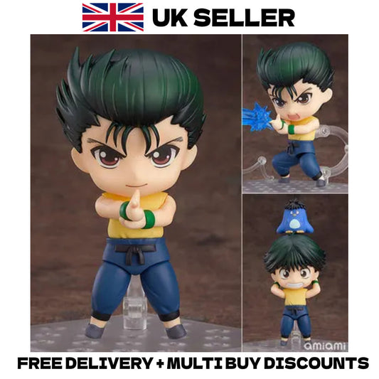 Yu Yu Hakusho Yusuke Urameshi #1221 10cm Nendoroid Style Action Figure Toy Boxed