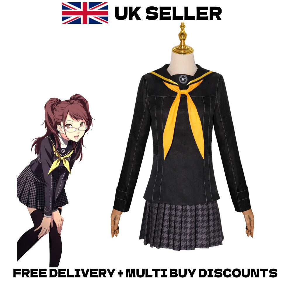 Persona 4 Golden Rise Kujikawa Cosplay Costume Full Set School Uniform Outfit