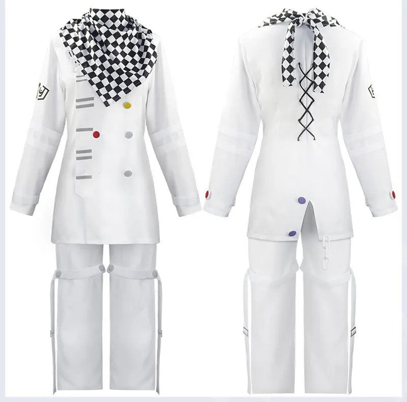 Danganronpa V3 Kokichi Oma Cosplay Costume Suit Cloak Scarf Wig Hat Full Set