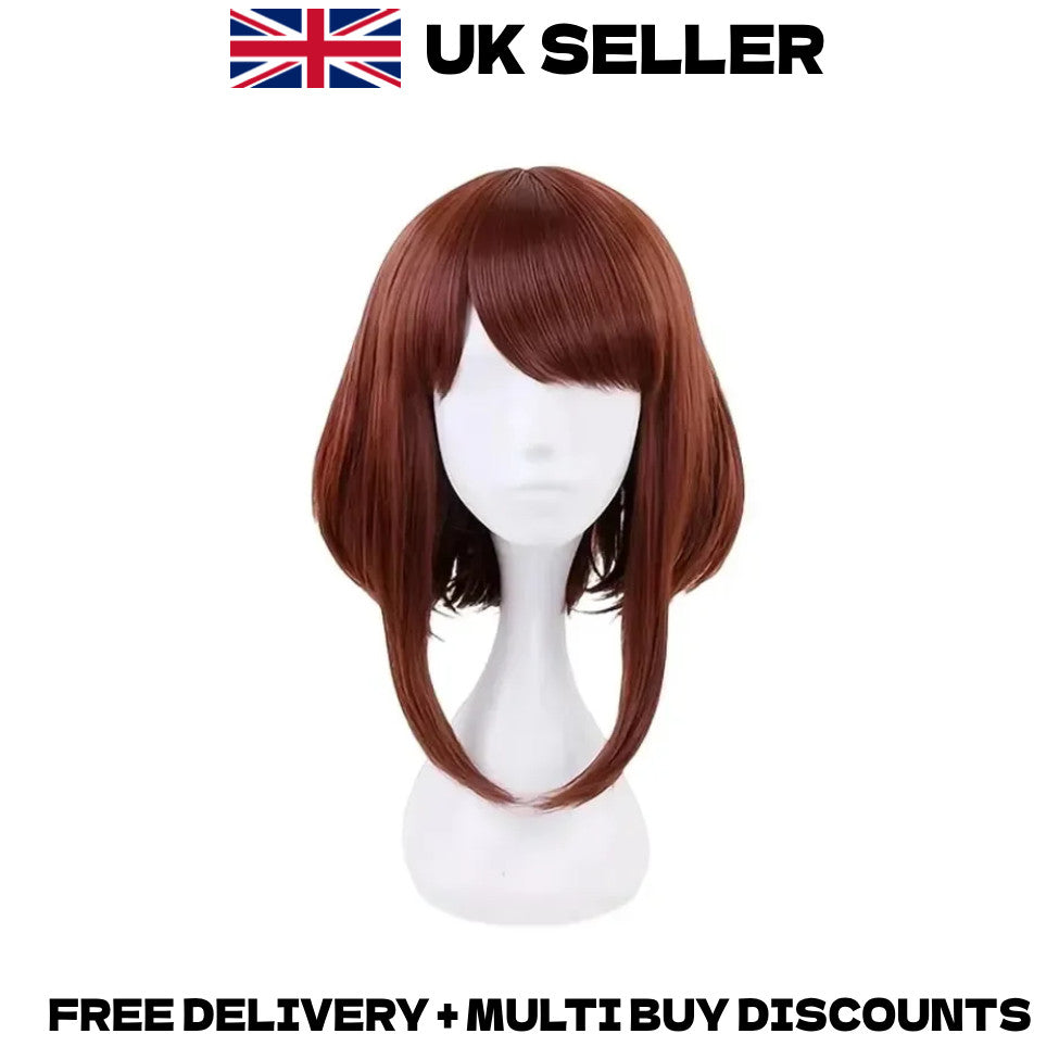 My Hero Academia Ochaco Uraraka Cosplay Wig Anime Uravity Merch Halloween Hair