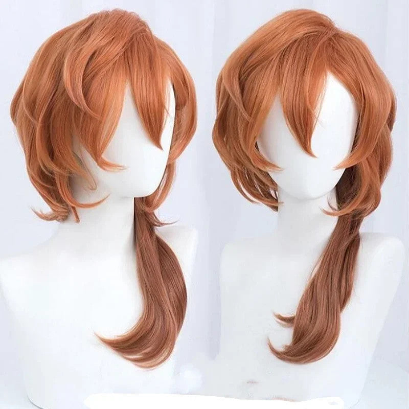 Bungo Stray Dogs Chuuya Nakahara Cosplay Wig Heat Resistant Anime Hair Halloween