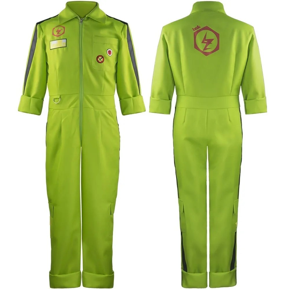 Danganronpa 2 Kazuichi Souda Cosplay Costume Jumpsuit Wig Boiler Suit Outfit Set