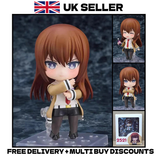 Steins Gate Makise Kurisu #2521 10cm Action Figure Nendoroid Style Boxed Model