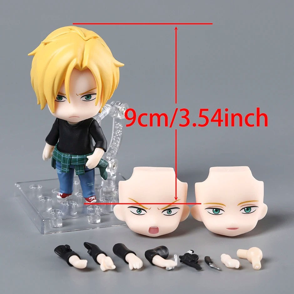 BANANA FISH Ash Lynx Action Figure 10cm Nendoroid Anime Model Boxed Statue