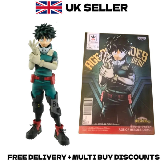 17cm My Hero Academia Izuku Midoriya Deku Action Figure Age of Heroes Anime PVC