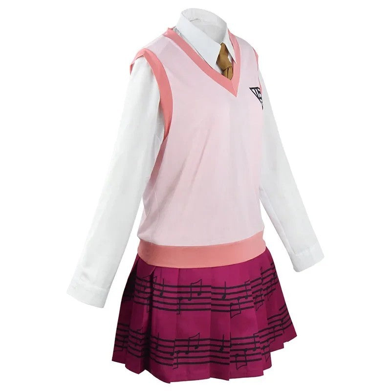 Danganronpa V3 Kaede Akamatsu Cosplay Costume Full Set Halloween Outfit Anime