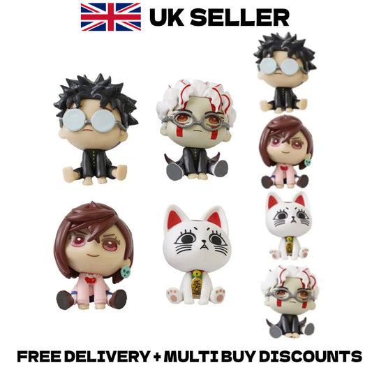 Dandadan 4Pcs Action Figures Set Cute Chibi Q Version Okarun Momo Turbo Granny