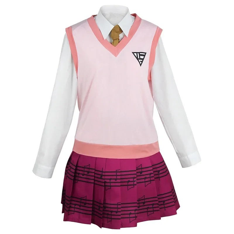 Danganronpa V3 Kaede Akamatsu Cosplay Costume Full Set Halloween Outfit Anime