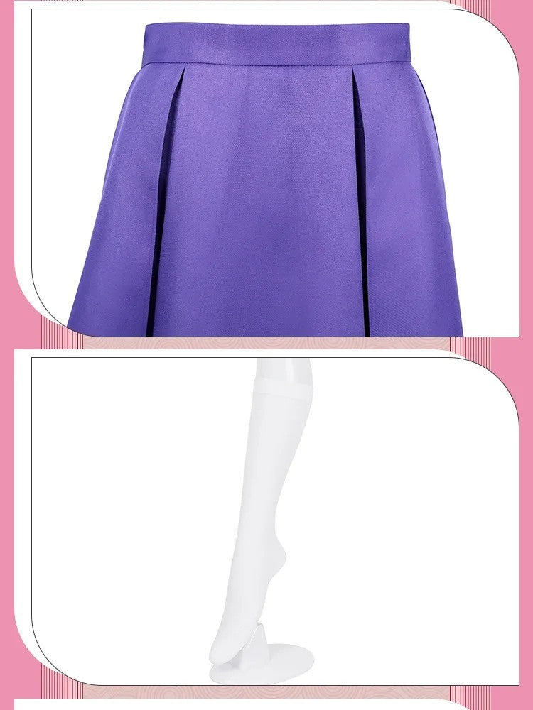 Future Diary Mirai Nikki Yuno Gasai Cosplay Costume Full Set Wig Halloween