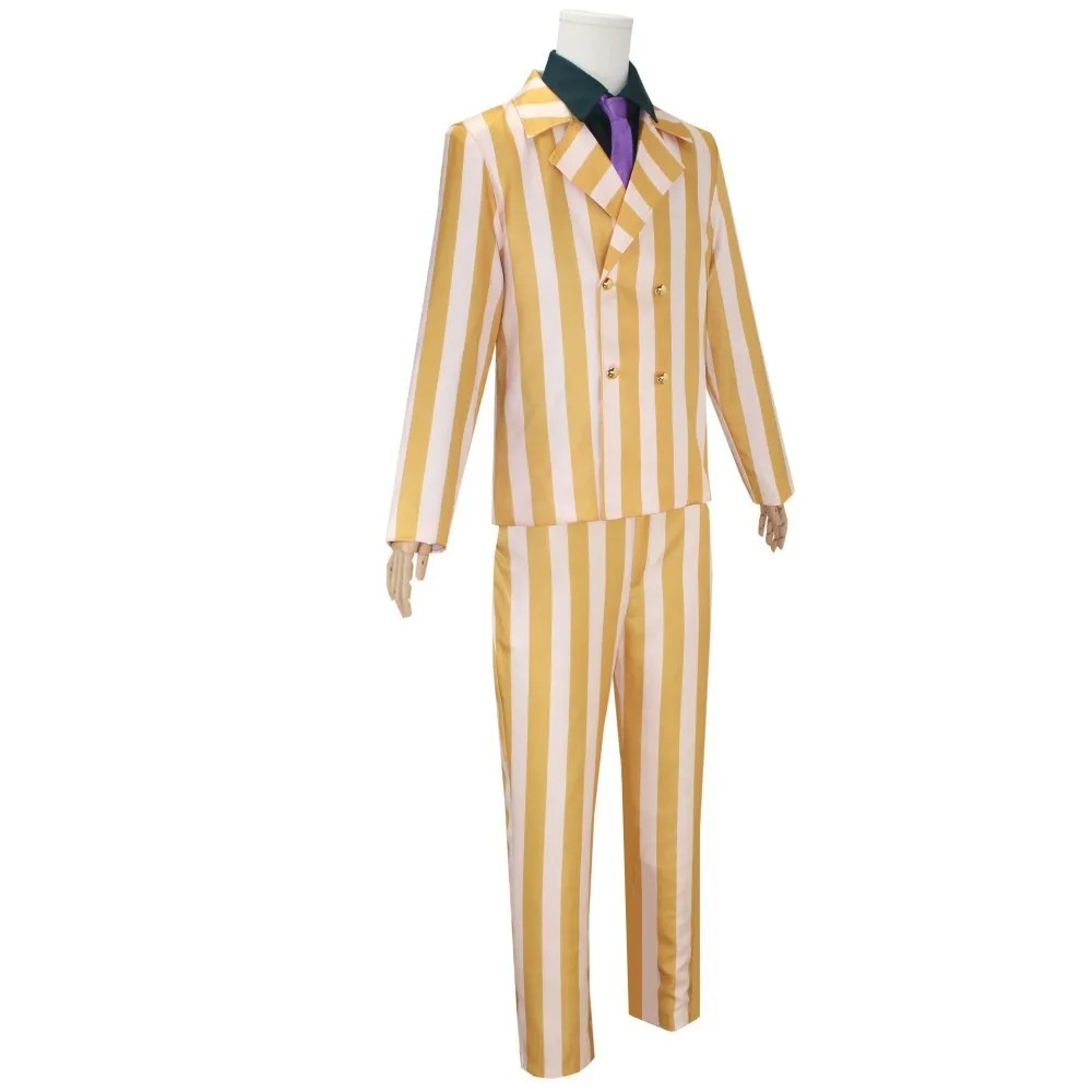 Kizaru Borsalino Cosplay Costume Admiral Full Set Cloak Yellow Suit Halloween