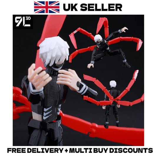 Tokyo Ghoul Ken Kaneki T13 Action Figure 9L3D Movable Joints Dummy 13 Anime Toy