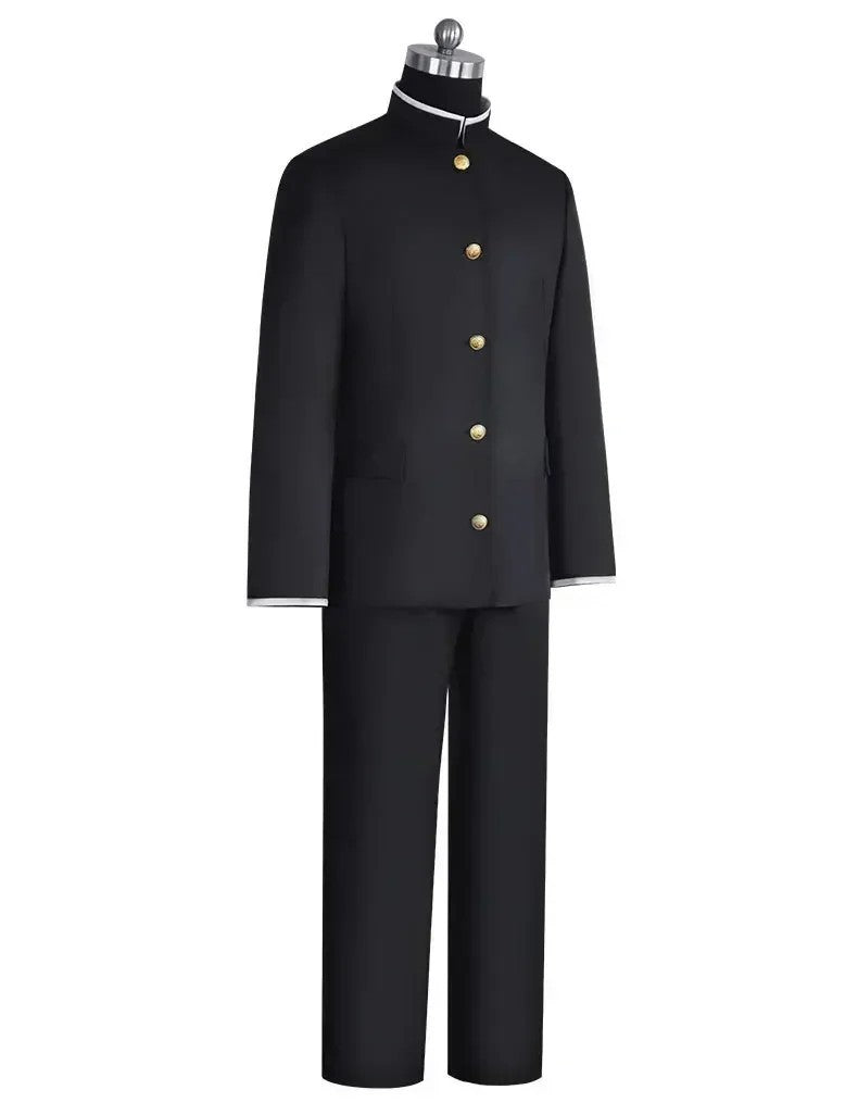 Dandadan Okarun Ken Takakura Cosplay Costume Full Set Uniform Wig Glasses Outfit