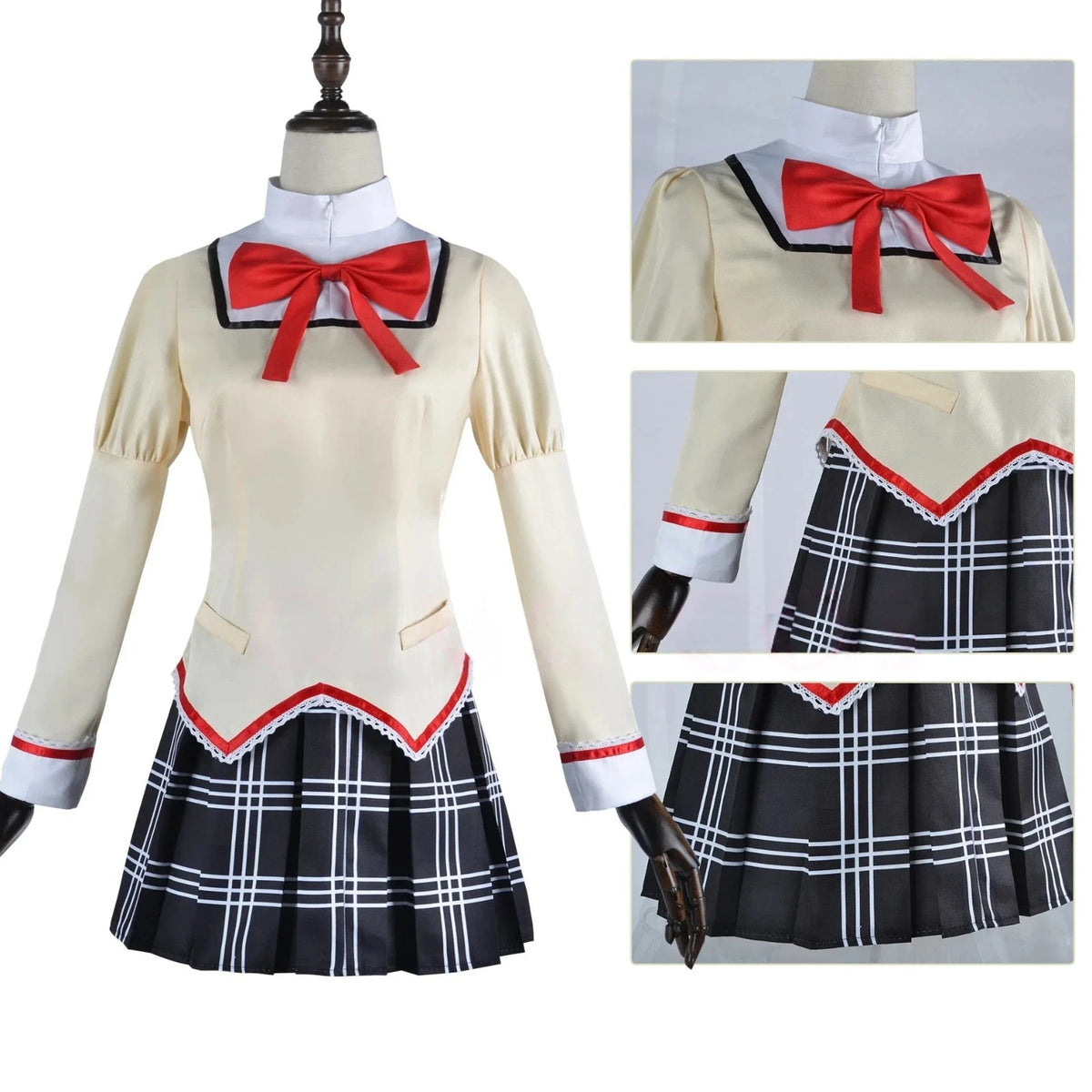 Puella Magi Madoka Magica Cosplay Uniform Anime Madoka Homura Full Set Halloween