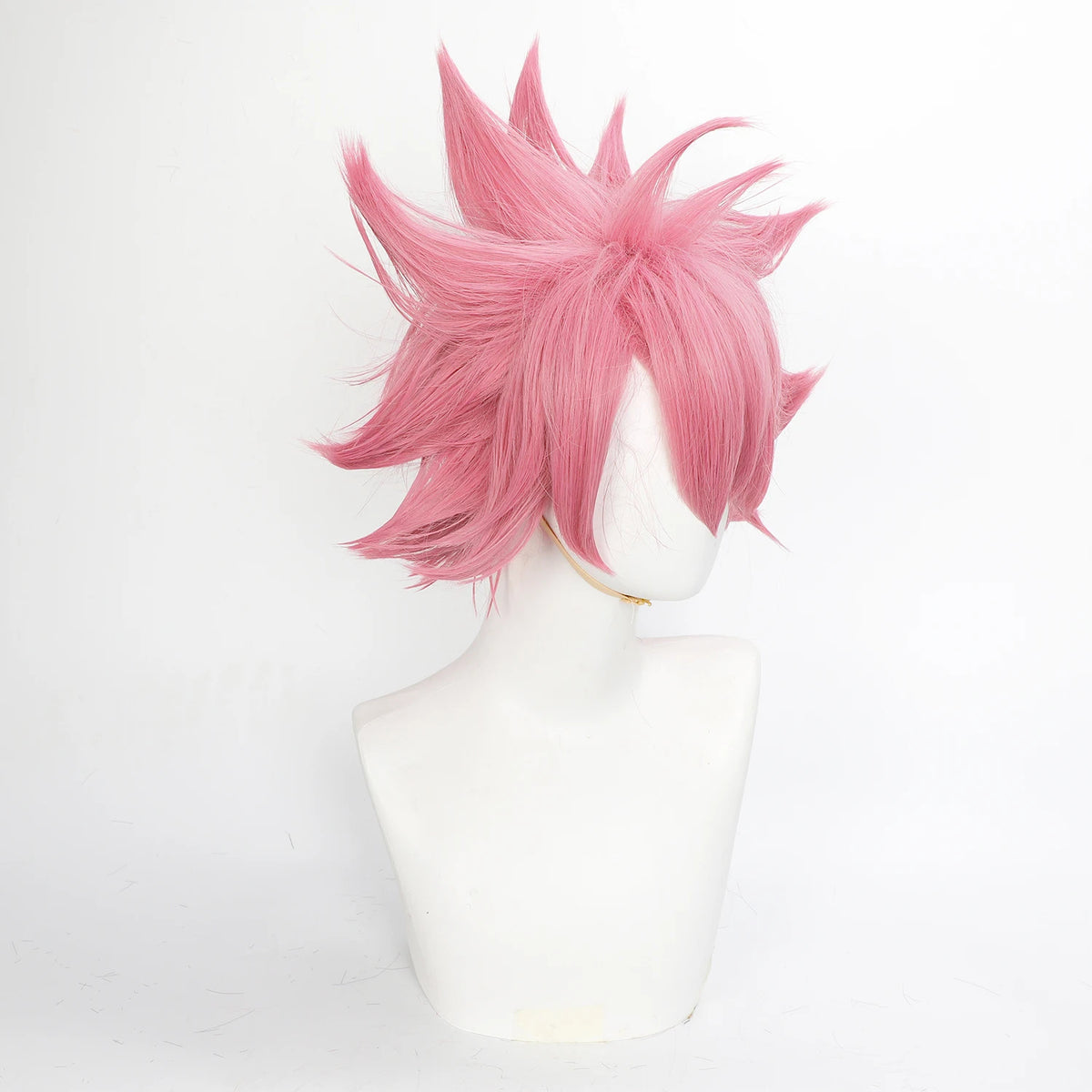 Fairy Tail Natsu Dragneel Cosplay Wig Spiky Pink Anime E.N.D Halloween Hair