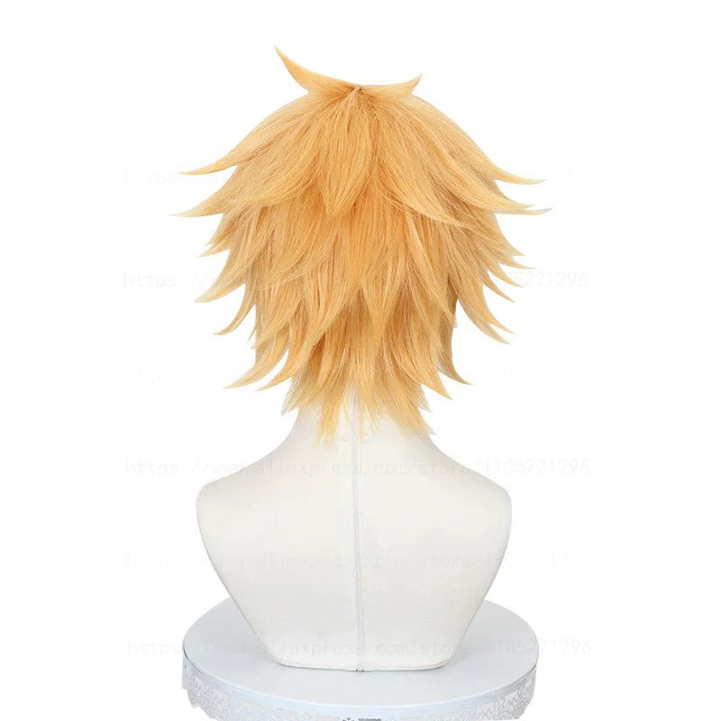 Denji Cosplay Wig Eyepatch Set Devil Hunter Anime Hair Halloween Merch Chainsaw
