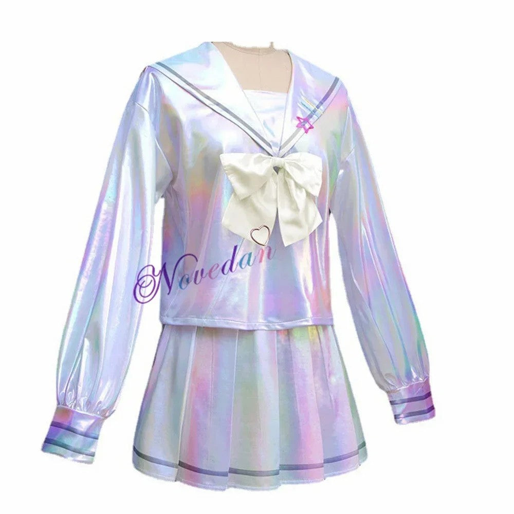 NEEDY STREAMER OVERLOAD KAngel Cosplay Costume Full Set Wig Halloween Outfit