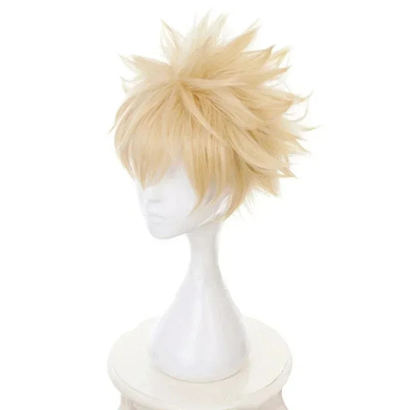 My Hero Academia Katsuki Bakugo Cosplay Wig Dynamight Halloween Hair Anime Merch