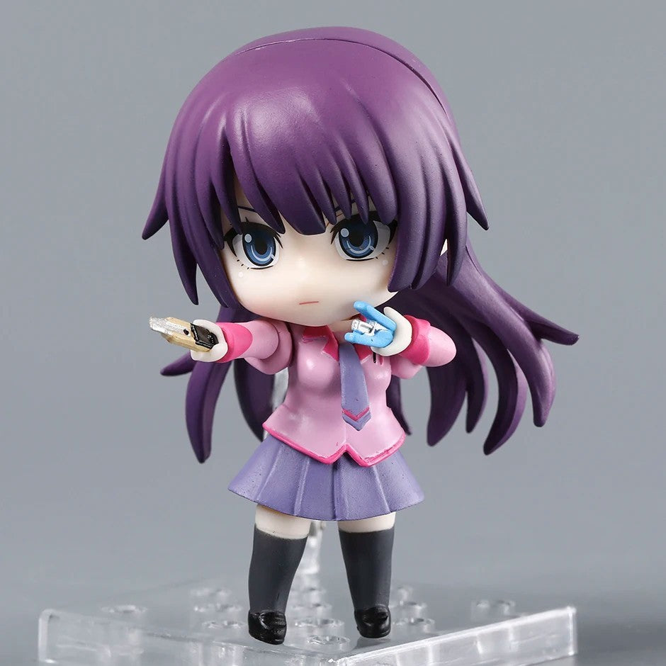 Bakemonogatari Hitagi Senjougahara Action Figure 10cm Anime Model Statue Boxed