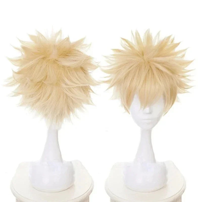 My Hero Academia Katsuki Bakugo Cosplay Wig Dynamight Halloween Hair Anime Merch