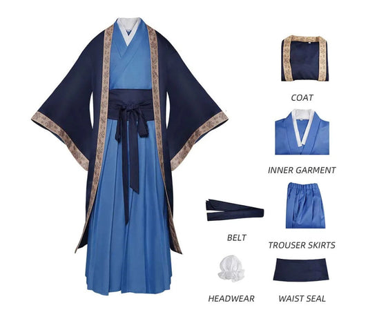 The Apothecary Diaries Jinshi Cosplay Costume Hanfu Robe Kimono Full Set Outfit