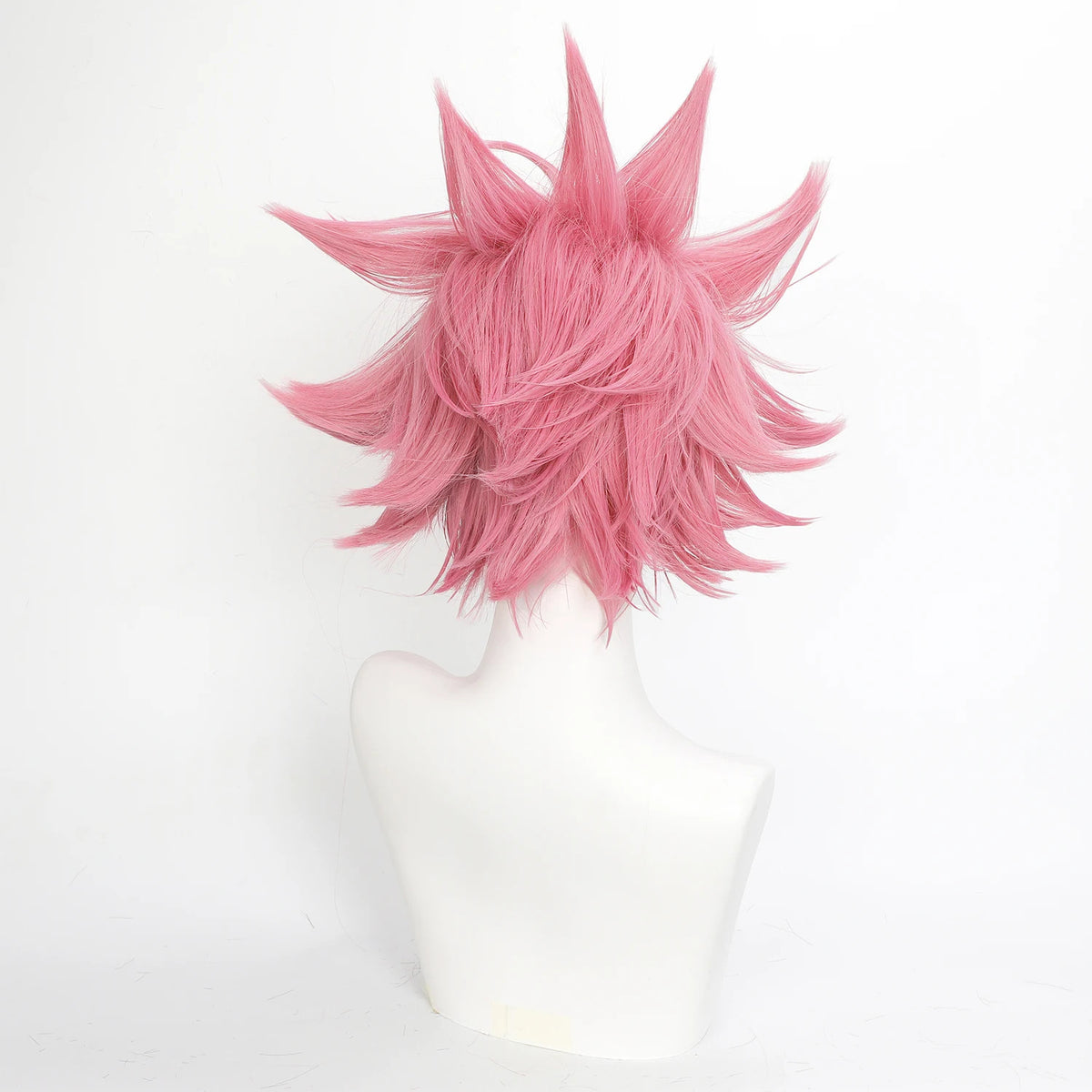 Fairy Tail Natsu Dragneel Cosplay Wig Spiky Pink Anime E.N.D Halloween Hair