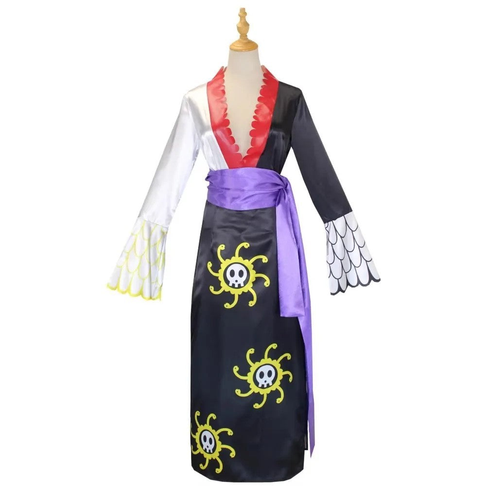 Boa Hancock Cosplay Anime Costume Pirate Empress Marineford Dress Cloak Full Set