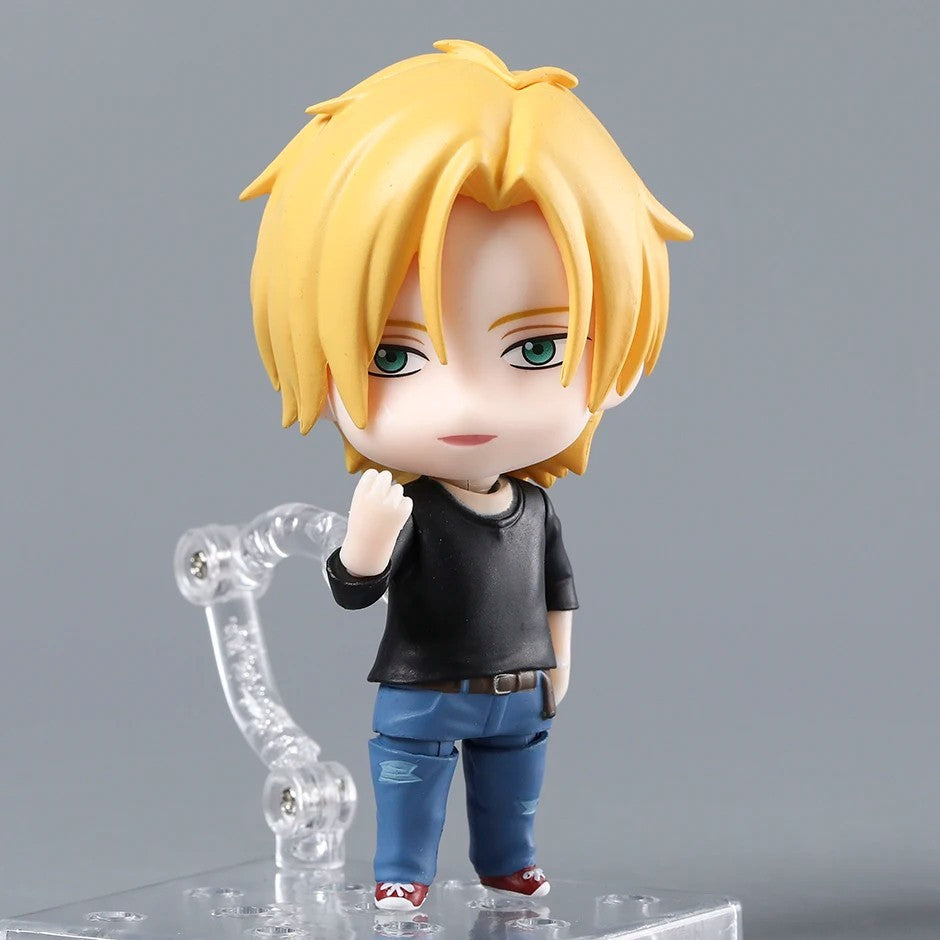 BANANA FISH Ash Lynx Action Figure 10cm Nendoroid Anime Model Boxed Statue