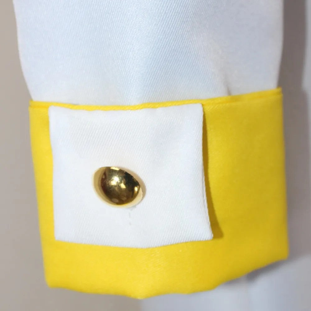 Kizaru Borsalino Cosplay Costume Admiral Full Set Cloak Yellow Suit Halloween