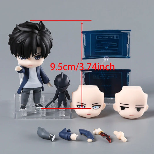 Solo Leveling 9.5cm Sung Jin Woo Action Figure Q Version Miniature Statue Model