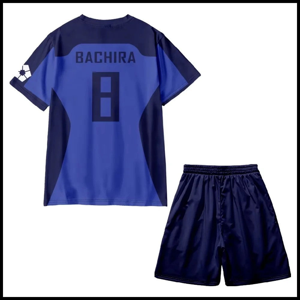Blue Lock Football Jersey Top Shorts Set Isagi Team Z Nagi Rin Cosplay Soccer