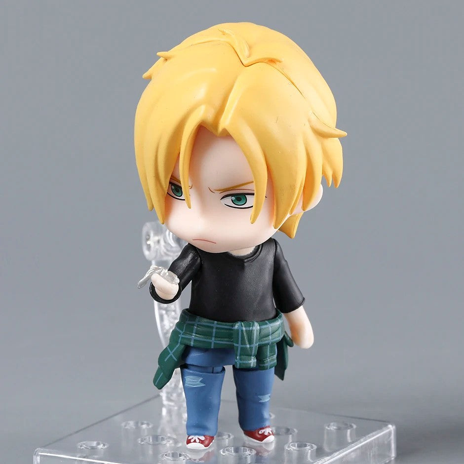 BANANA FISH Ash Lynx Action Figure 10cm Nendoroid Anime Model Boxed Statue