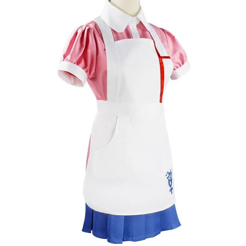 Danganronpa 2 Mikan Tsumiki Cosplay Costume Full Set Wig Halloween Outfit