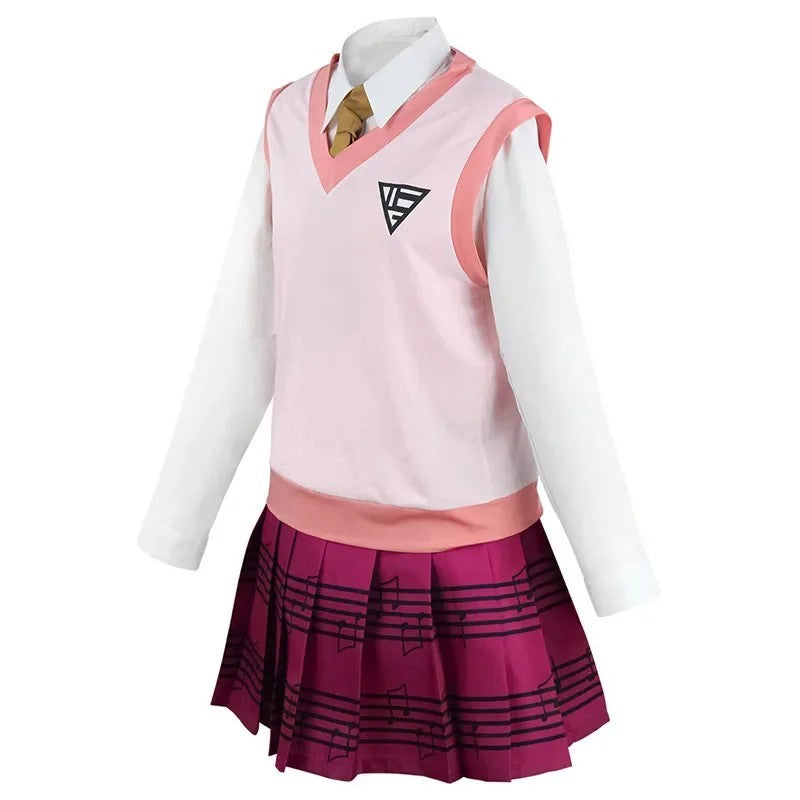Danganronpa V3 Kaede Akamatsu Cosplay Costume Full Set Halloween Outfit Anime