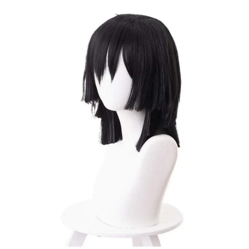 Demon Slayer Obanai Iguro Cosplay Wig Serpent Hashira Anime Merch Halloween Hair