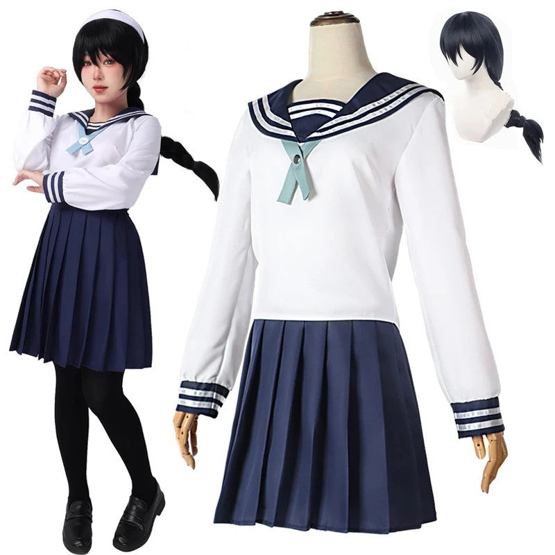 Riko Amanai Cosplay Costume Wig Full Set Anime School Uniform Halloween Outfit