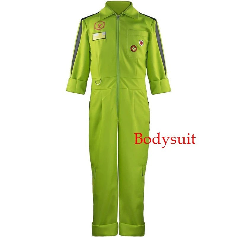 Danganronpa 2 Kazuichi Souda Cosplay Costume Jumpsuit Wig Boiler Suit Outfit Set