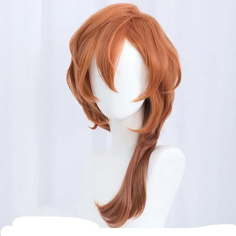 Bungo Stray Dogs Chuuya Nakahara Cosplay Wig Heat Resistant Anime Hair Halloween
