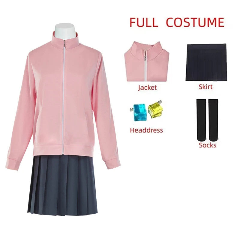 Bocchi the Rock Gotou Hitori Cosplay Anime Costume Full Set Wig Pink Halloween
